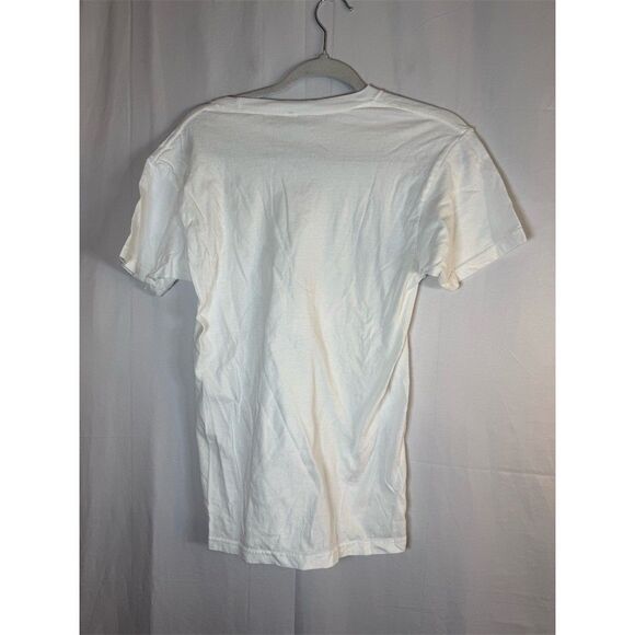 M&O Gold T-Shirt Unisex Size S White Graphic Dachshund Hearts Valentine - Picture 10 of 10